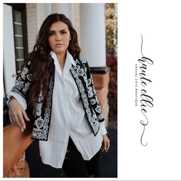 LA-LOLA-Embroidered Crop Jacket - Picture 11 of 14